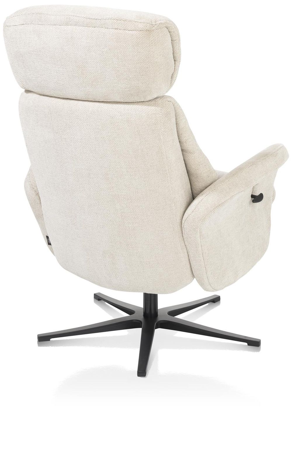 Relaxfauteuil met poef LAZARO - CrÞme HEH 40081CRE