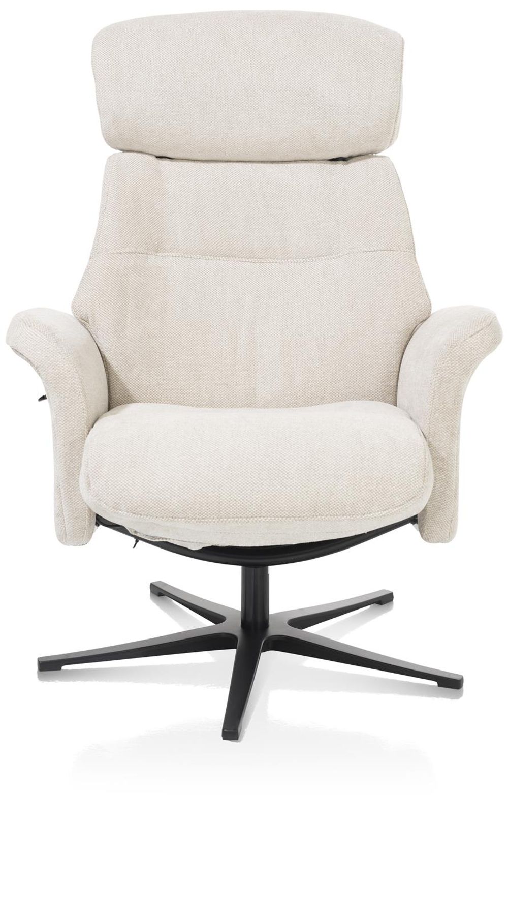 Relaxfauteuil met poef LAZARO - CrÞme HEH 40081CRE