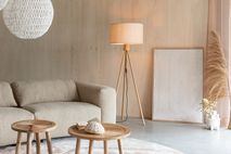 Vloerlamp FAN - Bamboe/Linnen ZVR 5100124