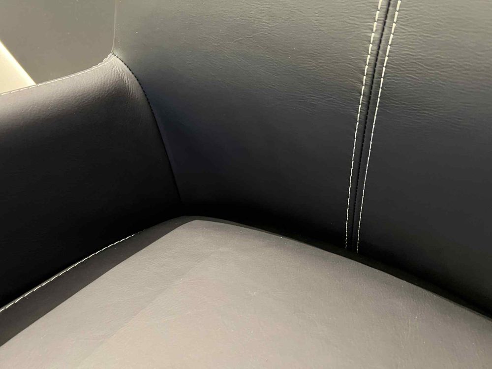 Set van 6 armstoelen met parketwieltjes GLENN - Zw C-NVN-7-SET1