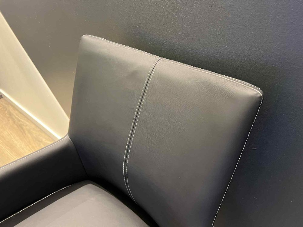 Set van 6 armstoelen met parketwieltjes GLENN - Zw C-NVN-7-SET1