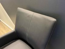 Set van 6 armstoelen met parketwieltjes GLENN - Zw C-NVN-7-SET1