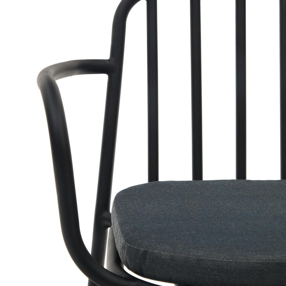 Set van 6 tuinstoelen BRAMANT - Zwart C-KAV-SET1