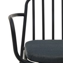 Set van 6 tuinstoelen BRAMANT - Zwart C-KAV-SET1