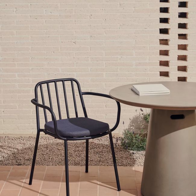 Set van 6 tuinstoelen BRAMANT - Zwart