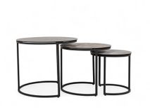 Set 3 bijzettafels SENJO - Keramiek MED-51-001-MXC201