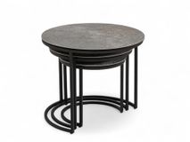 Set 3 bijzettafels SENJO - Keramiek MED-51-001-MXC201