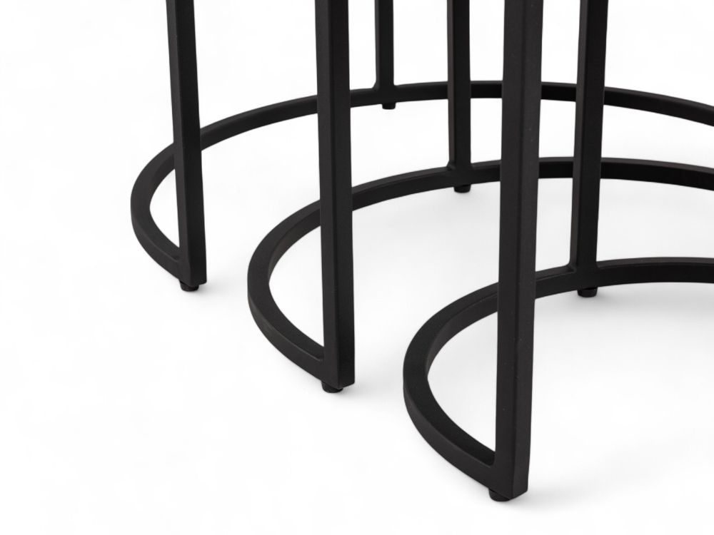 Set 3 bijzettafels SENJO - Keramiek MED-51-001-MXC201