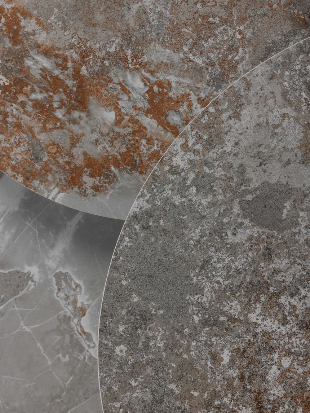 Set 3 bijzettafels SENJO - Keramiek MED-51-001-MXC201