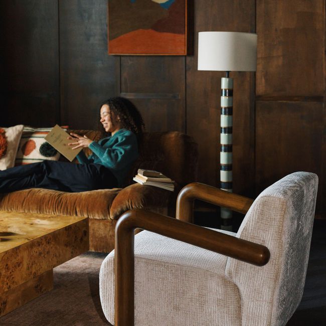 Fauteuil ROBINSON - Crème