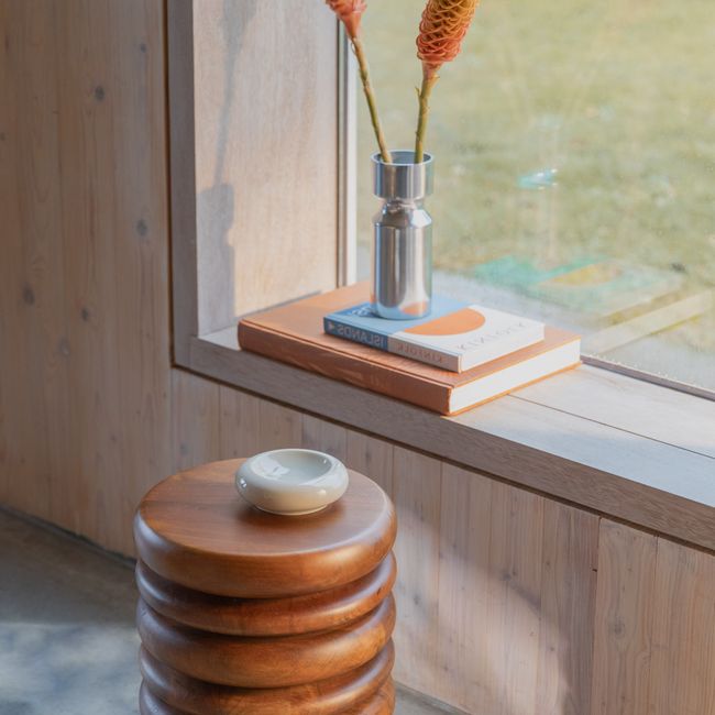 Bijzettafel DISC - Mangohout / Walnoot