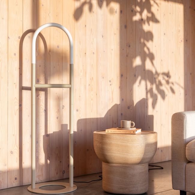 Vloerlamp ARCH - Wit/Beige