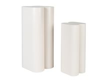 Set van 2 plantenstaanders SHAPE - Wit ZVR 7900041