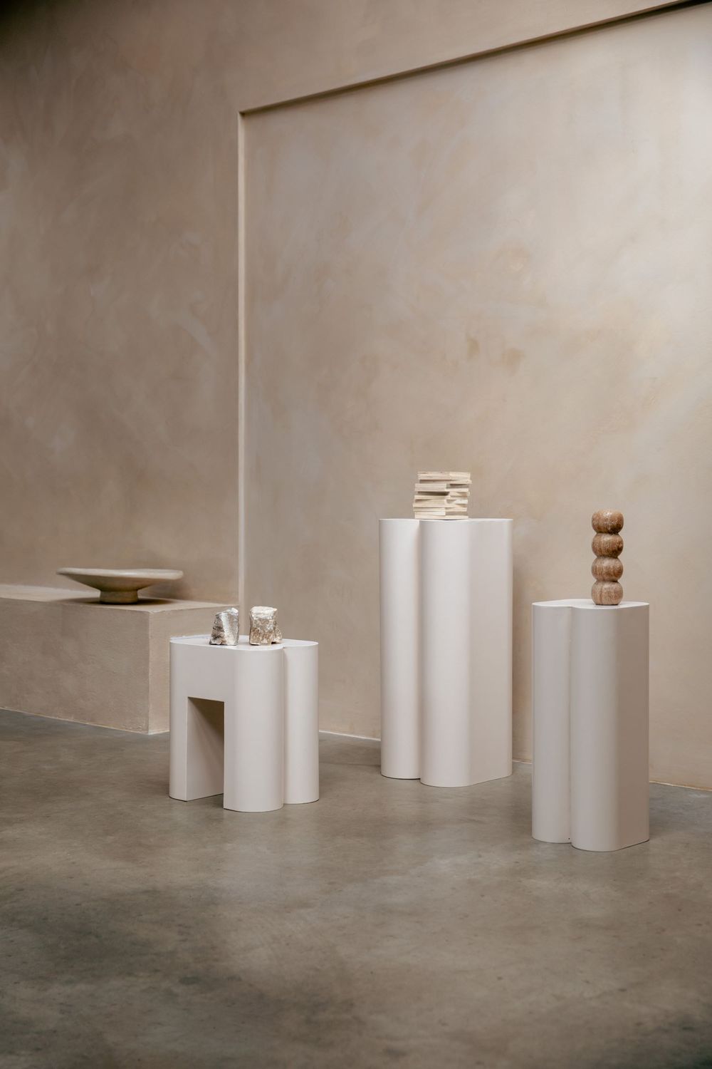 Set van 2 plantenstaanders SHAPE - Wit ZVR 7900041