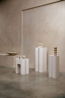 Set van 2 plantenstaanders SHAPE - Wit ZVR 7900041