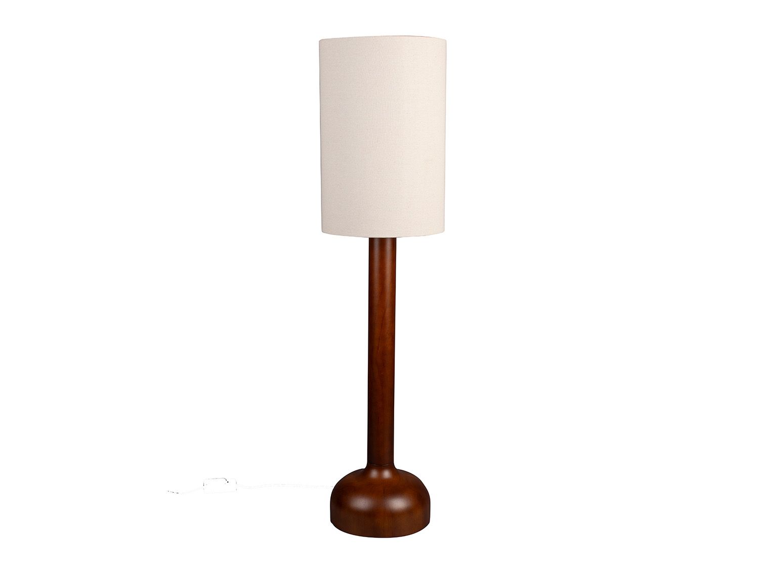 Vloerlamp JONES - Walnoot/Crème ZVR 5100159