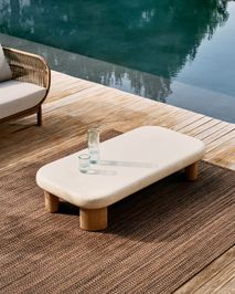 Salontafel LABRA - Wit/Acaciahout KAV O00174PR05