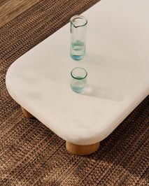 Salontafel LABRA - Wit/Acaciahout KAV O00174PR05