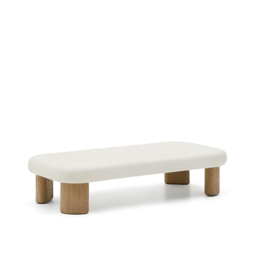 Salontafel LABRA - Wit/Acaciahout KAV O00174PR05