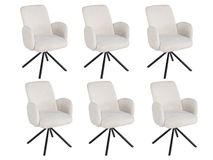 Set van 6 eetkamerstoelen TOSCANO - Wit C-EVA-TO-SET6