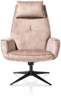 Relaxfauteuil incl. hoofdkussen en poef SALERNO -  C-HEH-301-TZ