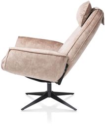 Relaxfauteuil incl. hoofdkussen en poef SALERNO -  C-HEH-301-TZ
