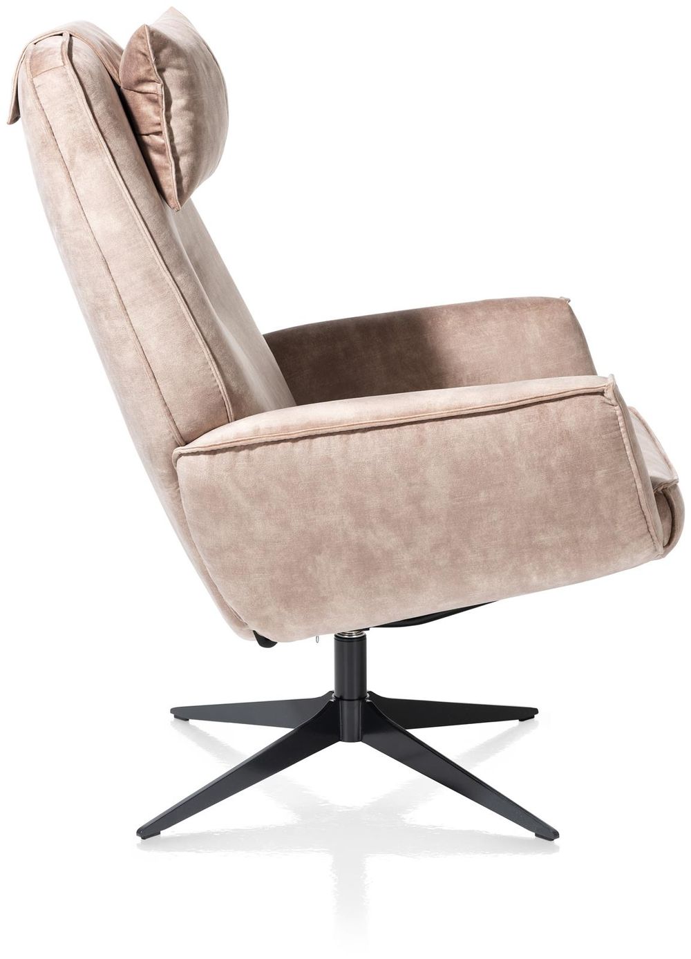 Relaxfauteuil incl. hoofdkussen en poef SALERNO -  C-HEH-301-TZ