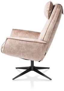 Relaxfauteuil incl. hoofdkussen en poef SALERNO -  C-HEH-301-TZ