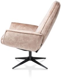 Relaxfauteuil incl. hoofdkussen en poef SALERNO -  C-HEH-301-TZ