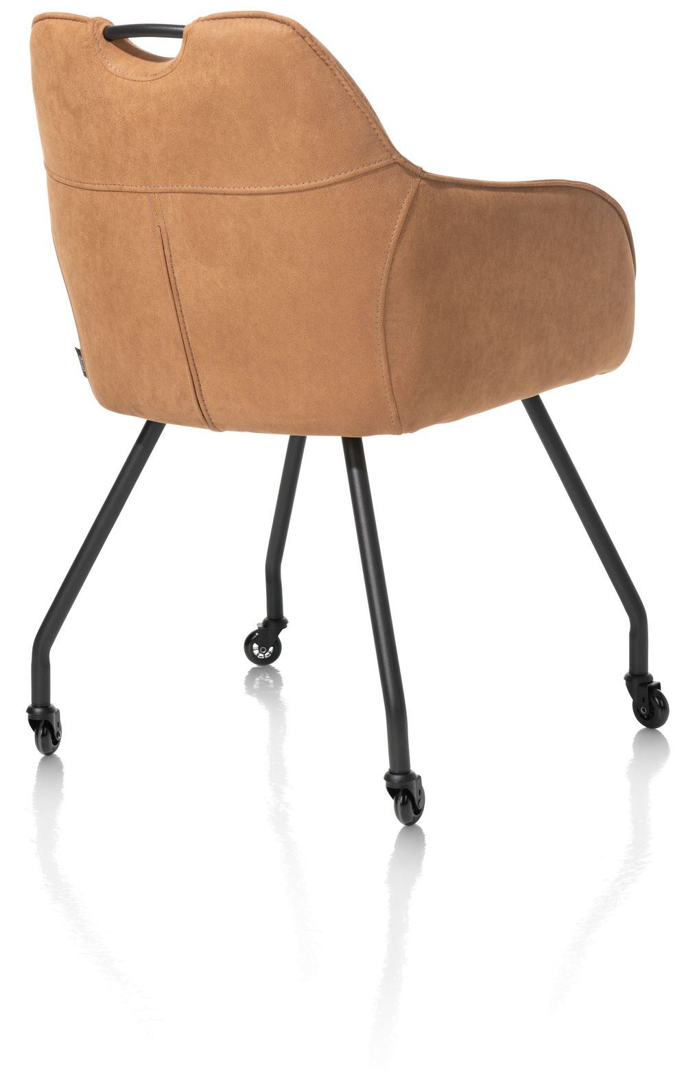 Set van 6 armstoelen op wieltjes JULIUS - Desert C-HEH-JUL-SET1