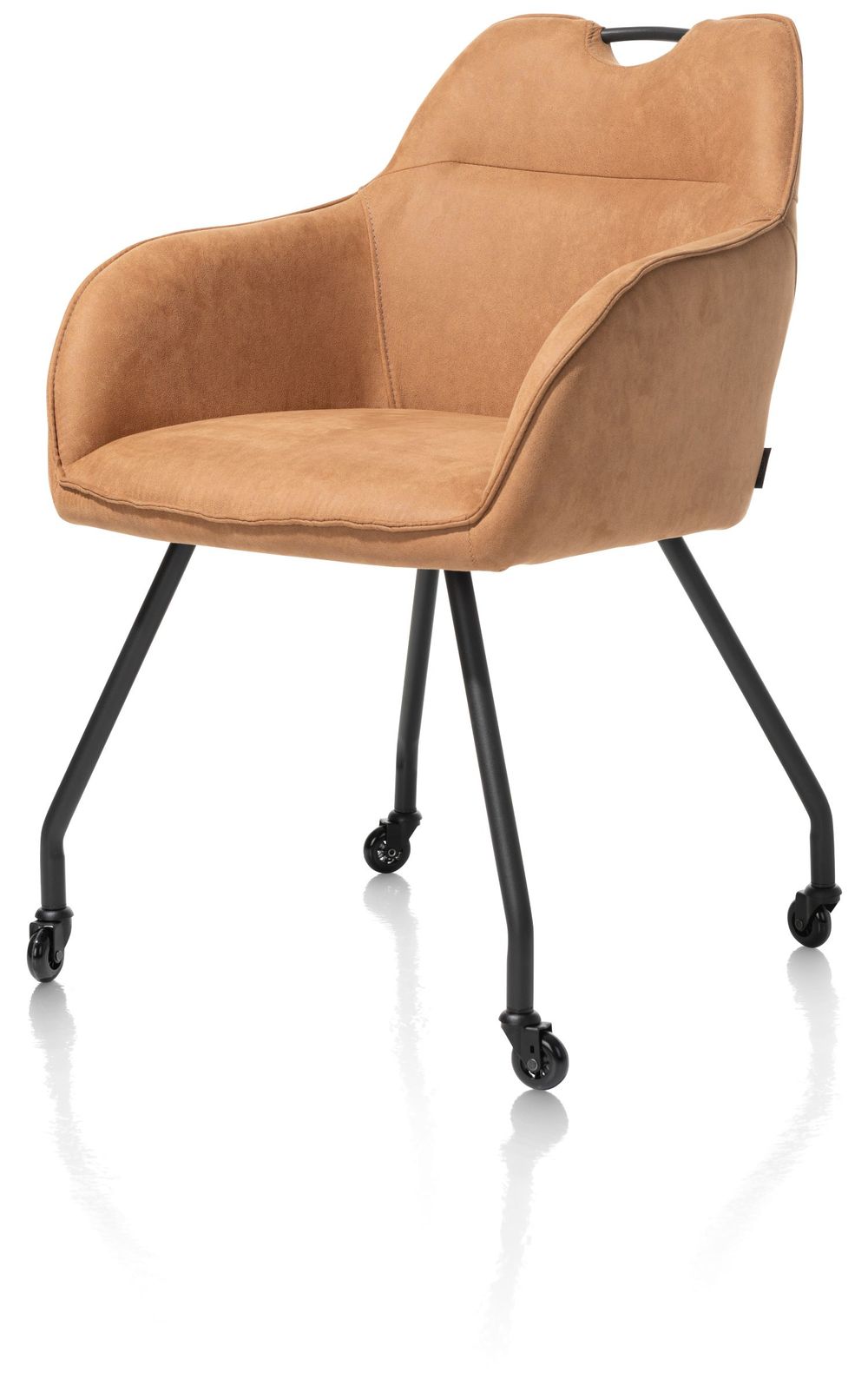 Set van 6 armstoelen op wieltjes JULIUS - Desert C-HEH-JUL-SET1