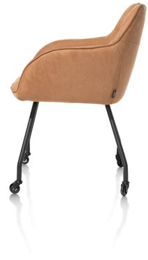 Set van 6 armstoelen op wieltjes JULIUS - Desert C-HEH-JUL-SET1