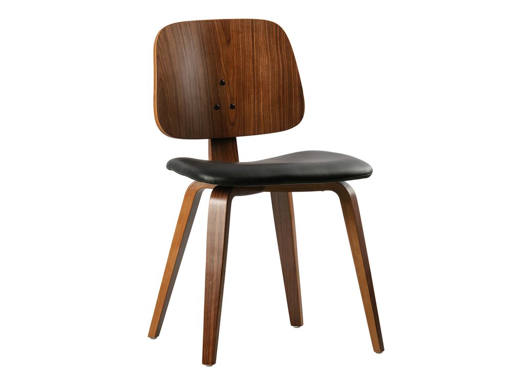 Eetkamerstoel CLASSIC - Zwart/Walnoot DEE 377147-ZW