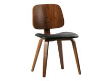 Eetkamerstoel CLASSIC - Zwart/Walnoot DEE 377147-ZW