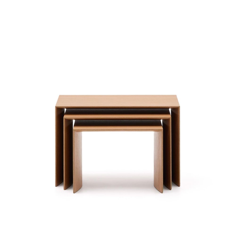 Set van 3 salontafels LITTO - Eikfineer KAV T00002MO87