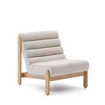 Fauteuil MAGIRA - Beige / Eikenhout KAV S0900107JJ12