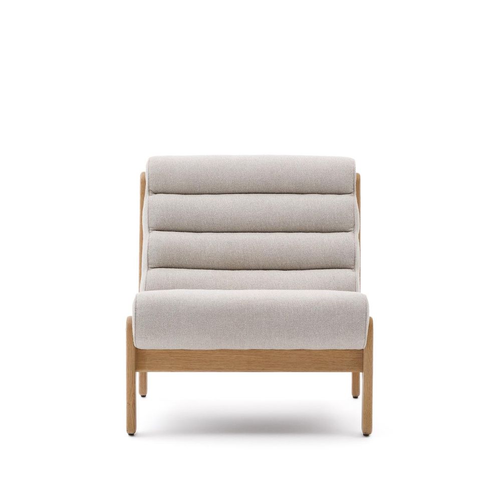 Fauteuil MAGIRA - Beige / Eikenhout KAV S0900107JJ12