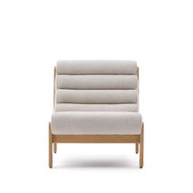 Fauteuil MAGIRA - Beige / Eikenhout KAV S0900107JJ12