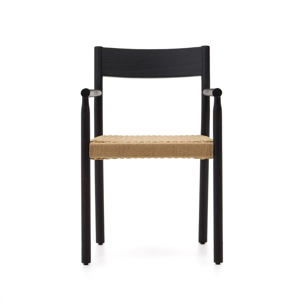 Armstoel YALIA - Zwart / Eikenhout KAV C0100124CP46