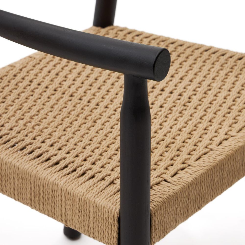 Armstoel YALIA - Zwart / Eikenhout KAV C0100124CP46