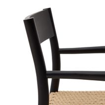 Armstoel YALIA - Zwart / Eikenhout KAV C0100124CP46