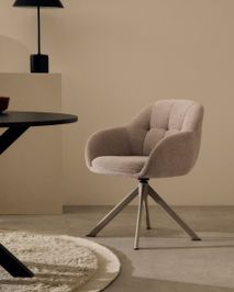 Draaibare armstoel DORINA - Beige KAV C0100236JO12