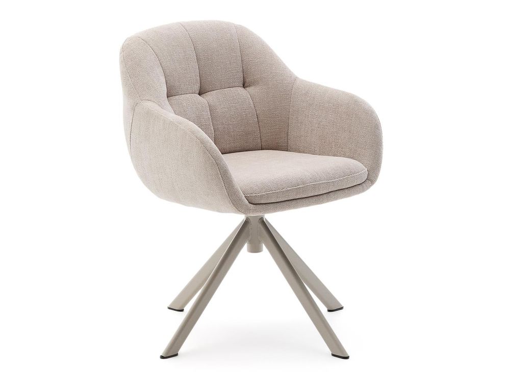 Draaibare armstoel DORINA - Beige KAV C0100236JO12