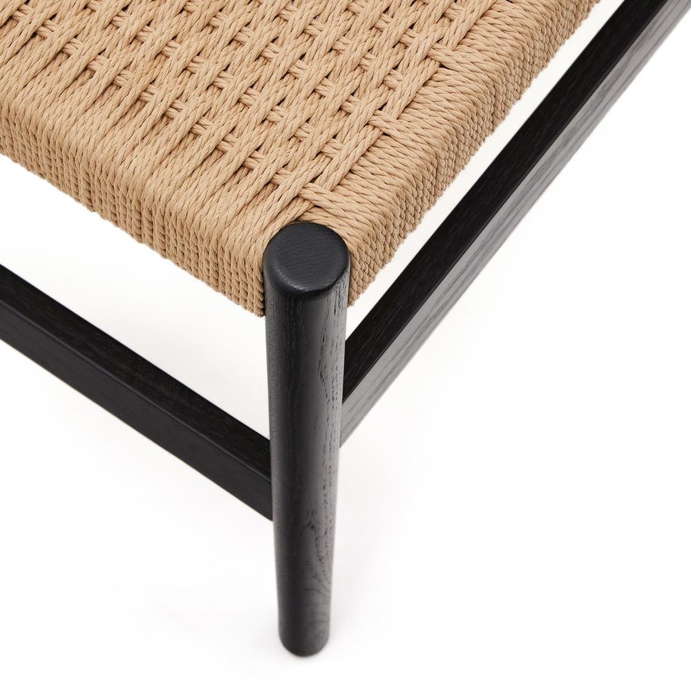 Bankje ZAIDE - Zwart / Eikenhout KAV C0700015MM01