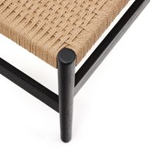 Bankje ZAIDE - Zwart / Eikenhout KAV C0700015MM01