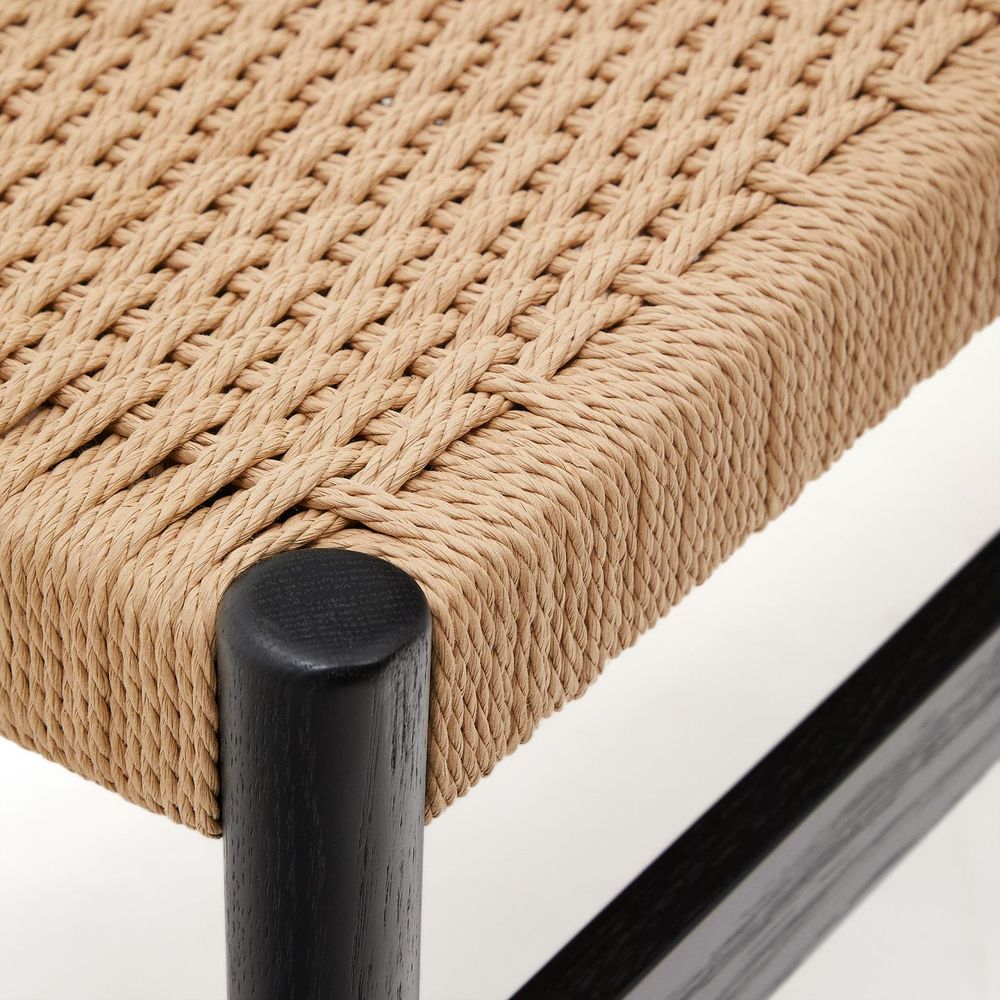 Bankje ZAIDE - Zwart / Eikenhout KAV C0700015MM01