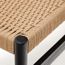 Bankje ZAIDE - Zwart / Eikenhout KAV C0700015MM01