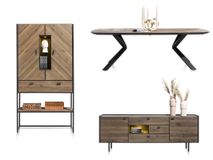 Eetkamerset FRESNO - Burned C-XOO-FRE-EK1