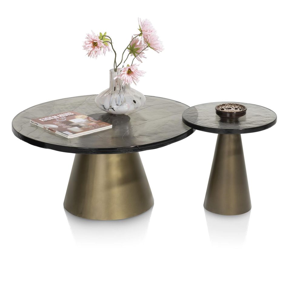 Salontafel ELOY - Goud / Glas HEH 51717GLA