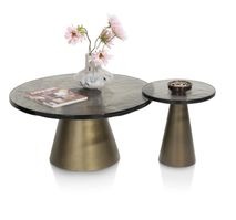 Salontafel ELOY - Goud / Glas HEH 51717GLA